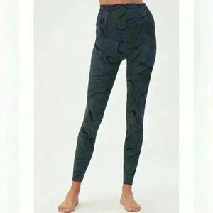 Spiritual Gangster NWT Swirl-Print Love Sculpt Jacquard Leggings Women Size XS/S